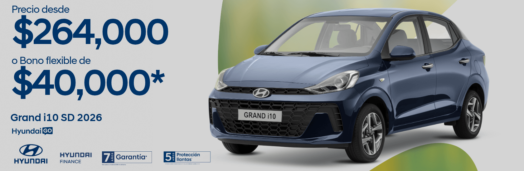 Promoción Grand I10 SD con Hyundai Go agosto 2026