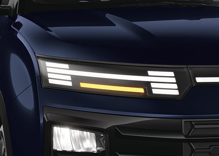 faros LED en forma de H