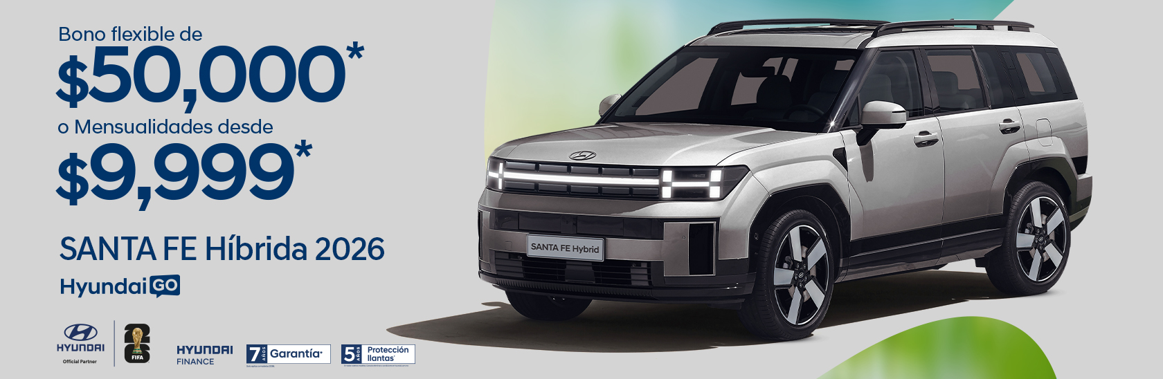 Promoción Santa Fe Híbrida 2025 Hyundai Go febrero 2026