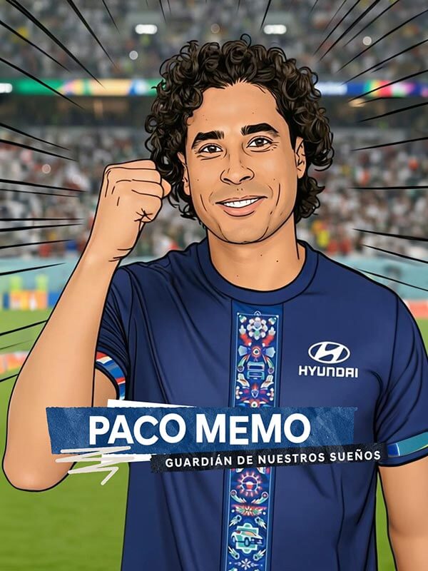Paco Memo con camisa de Hyundai mundial