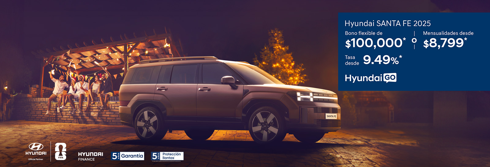 Oferta Santa Fe 2025 diciembre Hyundai Go