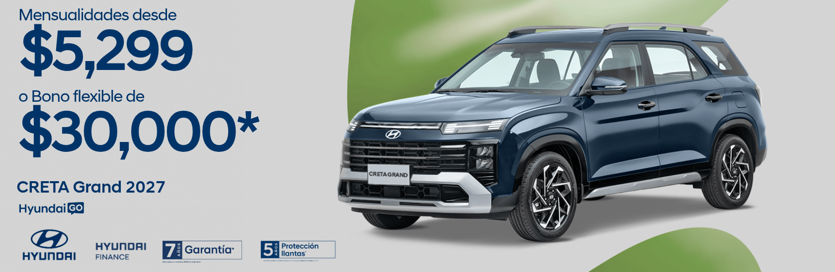 Creta Grand oferta agosto 2027 con Hyundai Go